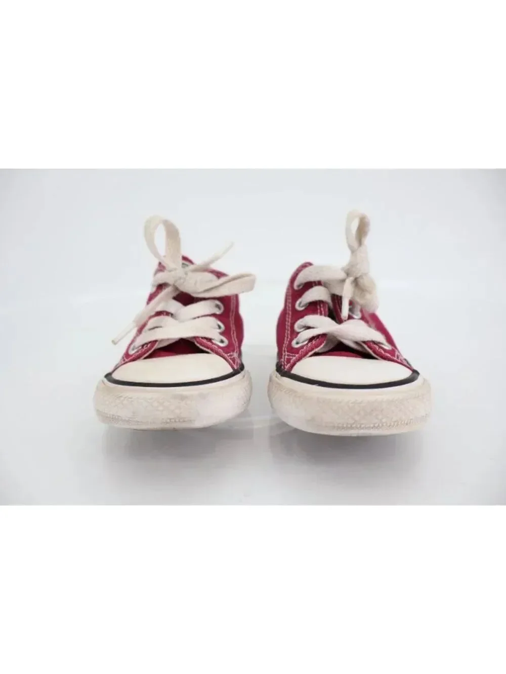 Converse Chuck Taylor All Star Double Tongue Low Top Toddler Size 5 Red Girl